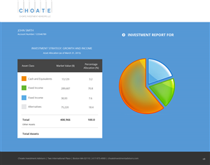 Web Design par pb pour Choate Investment Advisors | Design : #6410568