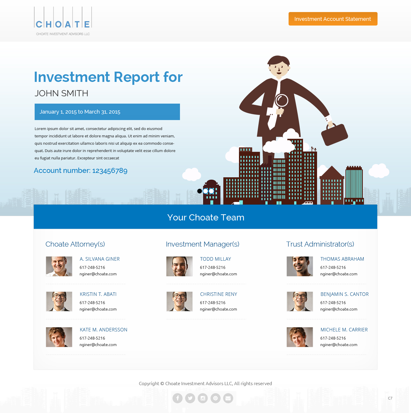 Web Design by pb for Choate Investment Advisors | Design #6453319
