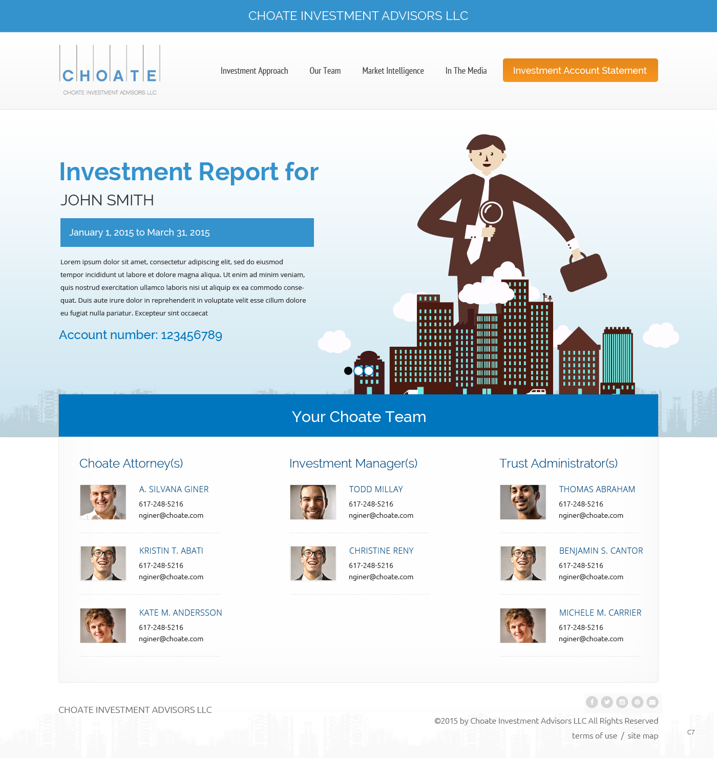 Diseño Web por pb para Choate Investment Advisors | Diseño #6482907