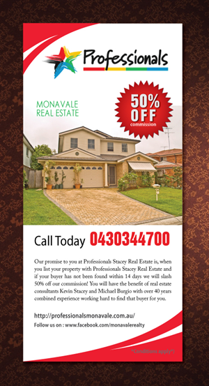 Flyer Design by Sbss for Professionals Stacey Real Estate  | Design: #1681311