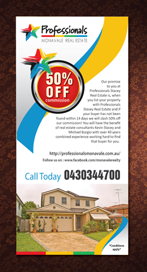 Flyer Design by Sbss for Professionals Stacey Real Estate  | Design: #1681323