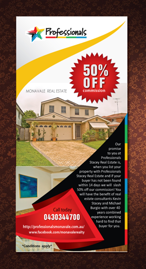 Flyer Design by Sbss for Professionals Stacey Real Estate  | Design: #1681331