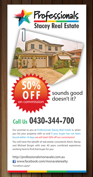 Flyer Design by Sbss for Professionals Stacey Real Estate  | Design: #1682127