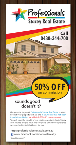 Flyer Design by Sbss for Professionals Stacey Real Estate  | Design: #1682132