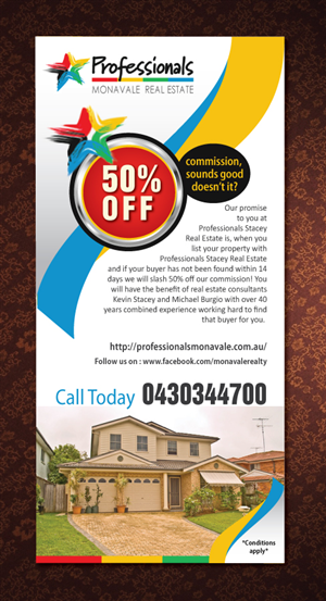 Flyer Design by Sbss for Professionals Stacey Real Estate  | Design: #1682942