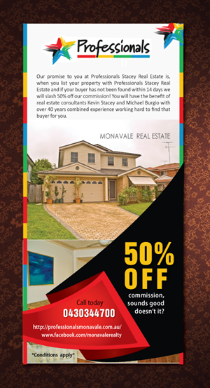 Flyer Design by Sbss for Professionals Stacey Real Estate  | Design: #1682951