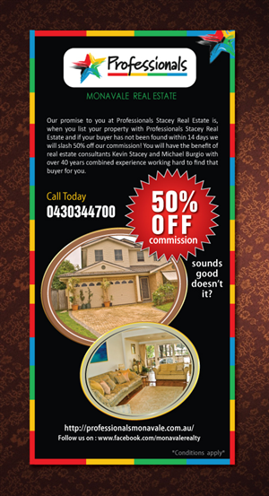 Diseño de Flyer por Sbss para Professionals Stacey Real Estate  | Diseño: #1682967