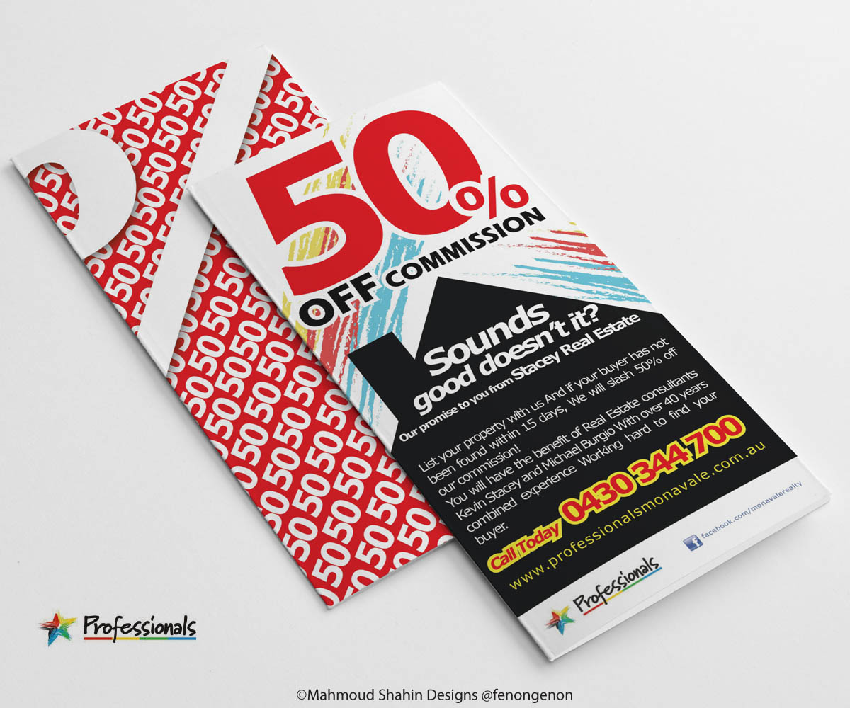 Flyer Design by Mahmoud Shahin for Professionals Stacey Real Estate  | Design #1702676