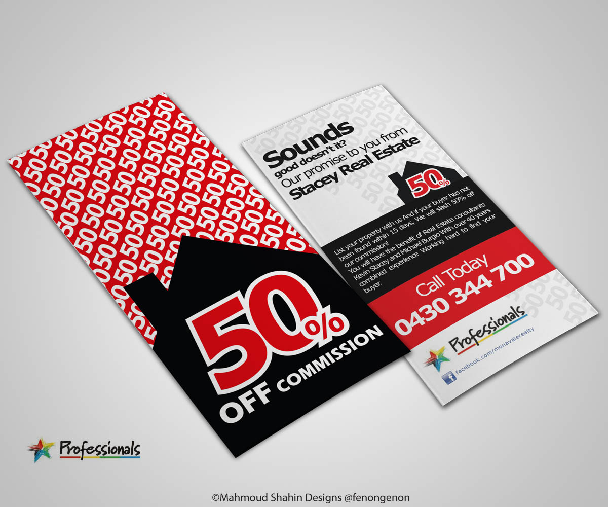 Flyer Design by Mahmoud Shahin for Professionals Stacey Real Estate  | Design #1702751