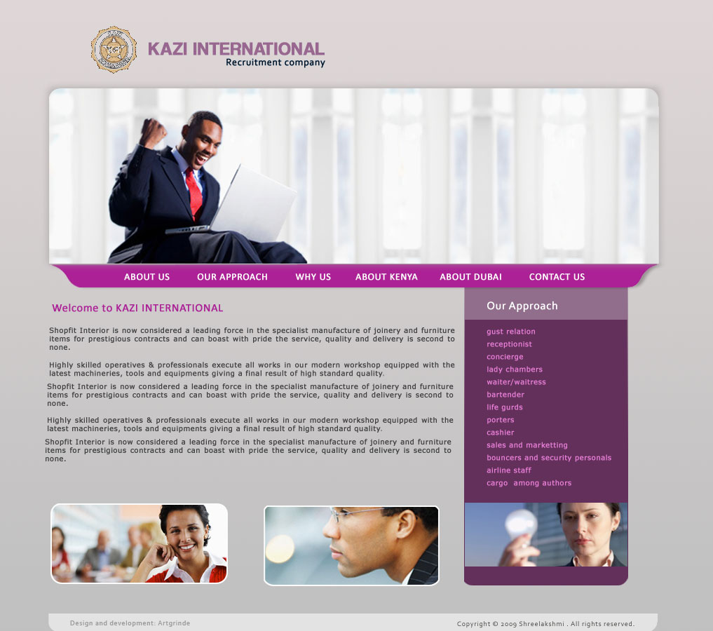 Web Design par jashir pour ce projet | Design #346783
