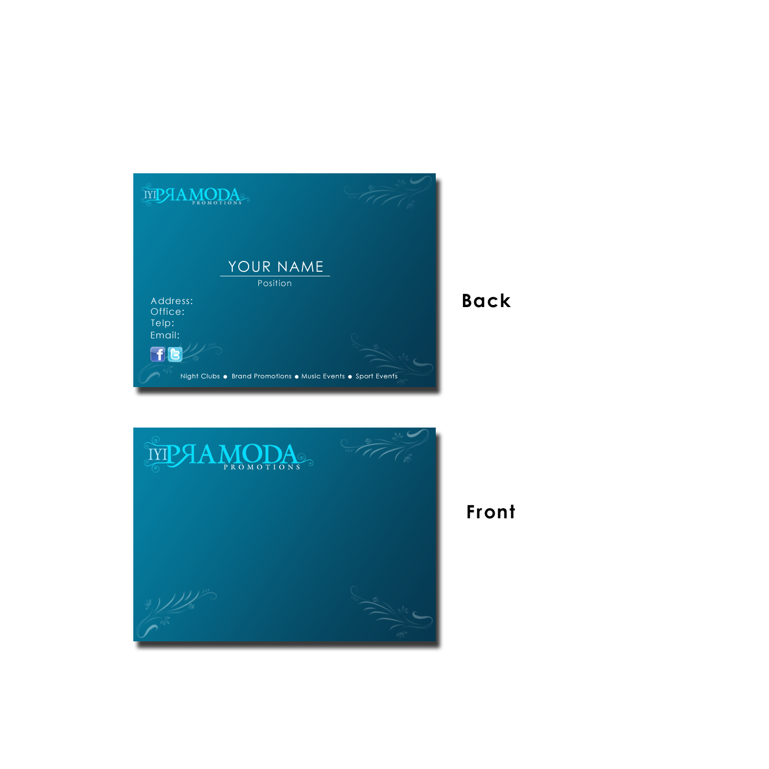 Business Card Design by Atemolesky for this project | Design #362635