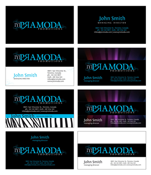 PRAMODA Promotions - Business Card Design Project | Business Card Design by Atvento Graphics