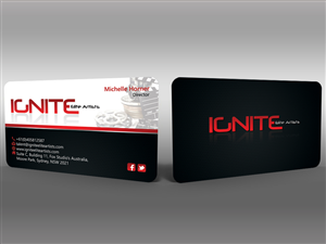 Visitenkarten-Design von Hardcore Design für Ignite Elite  Artists | Design #6383916
