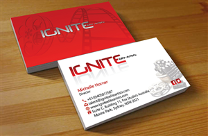 Business Card Design by Hardcore Design for Ignite Elite  Artists | Design: #6383985