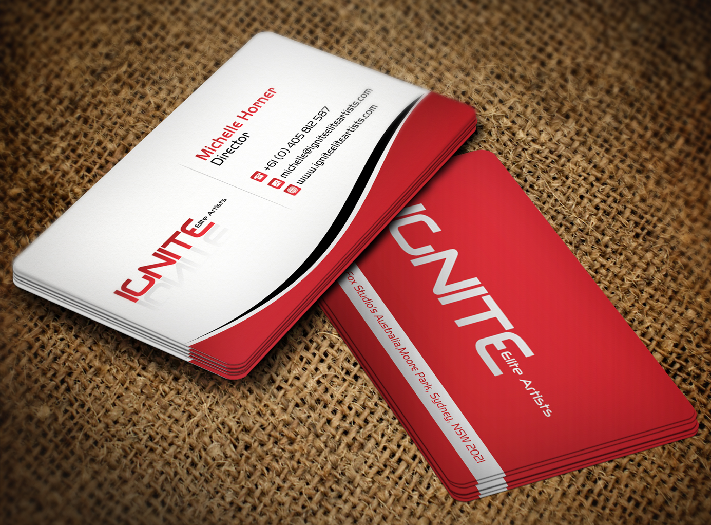 Business Card Design by Lanka Ama for Ignite Elite  Artists | Design #6378792