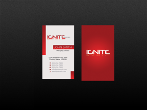 Business Card Design by Creations Box 2015 for Ignite Elite  Artists | Design: #6383554