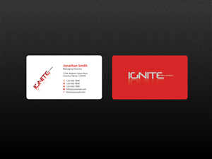 Business Card Design by Creations Box 2015 for Ignite Elite  Artists | Design: #6387279