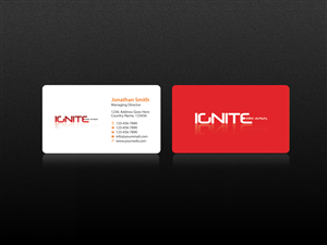 Business Card Design by Creations Box 2015 for Ignite Elite  Artists | Design: #6393103