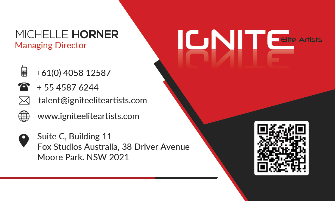 Business Card Design by Liliana Johnson for Ignite Elite  Artists | Design #6378283
