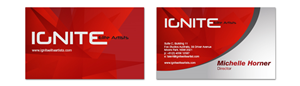 Business Card Design by Liliana Johnson for Ignite Elite  Artists | Design: #6378643
