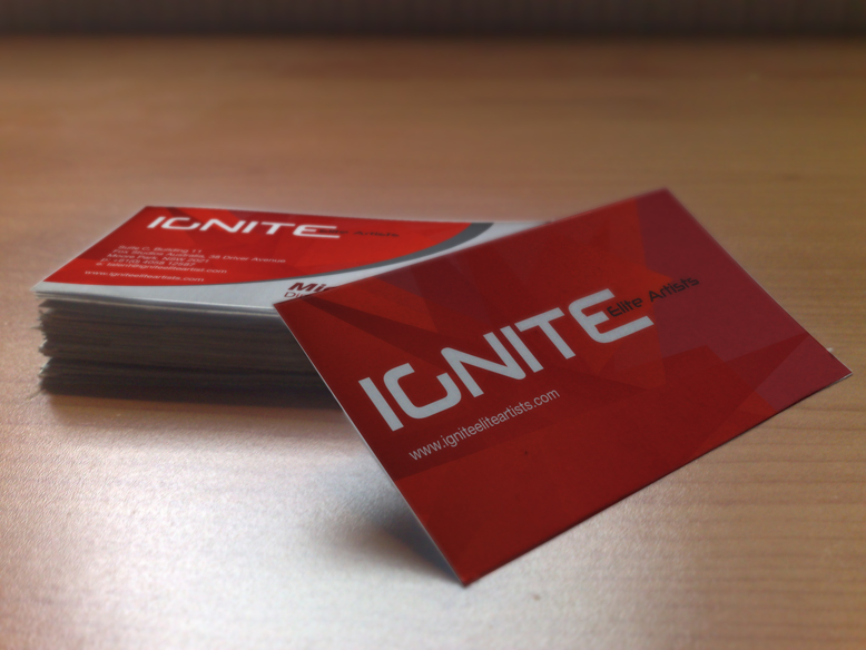 Business Card Design by Liliana Johnson for Ignite Elite  Artists | Design #6378712