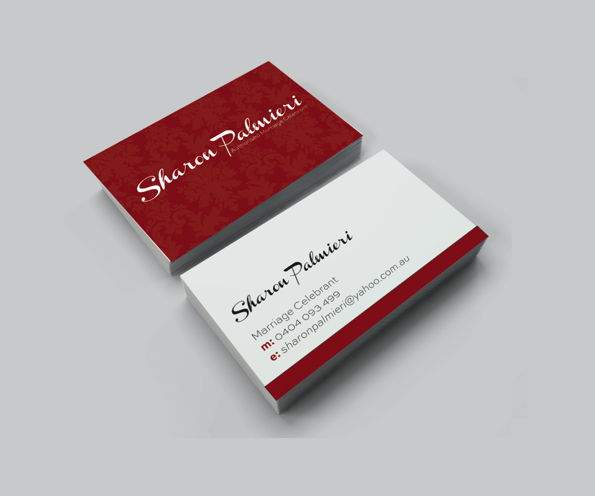 Design de Carte de Visite par Blonde Creative pour Sharon Palmieri marriage celebrant | Design #6404905