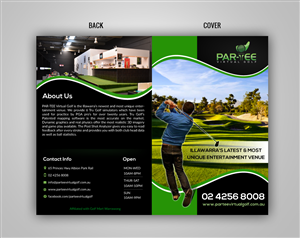 Brochure Design by pivotaldesign.biz for Par-Tee Virtual Golf | Design: #6398297