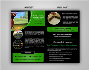 Brochure Design by pivotaldesign.biz for Par-Tee Virtual Golf | Design: #6398315