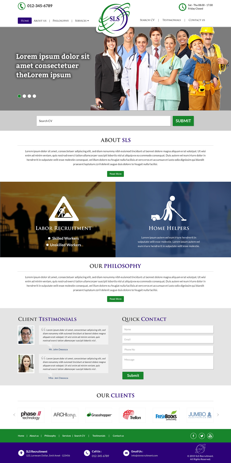 Web Design by Sbss for this project | Design: #6399491