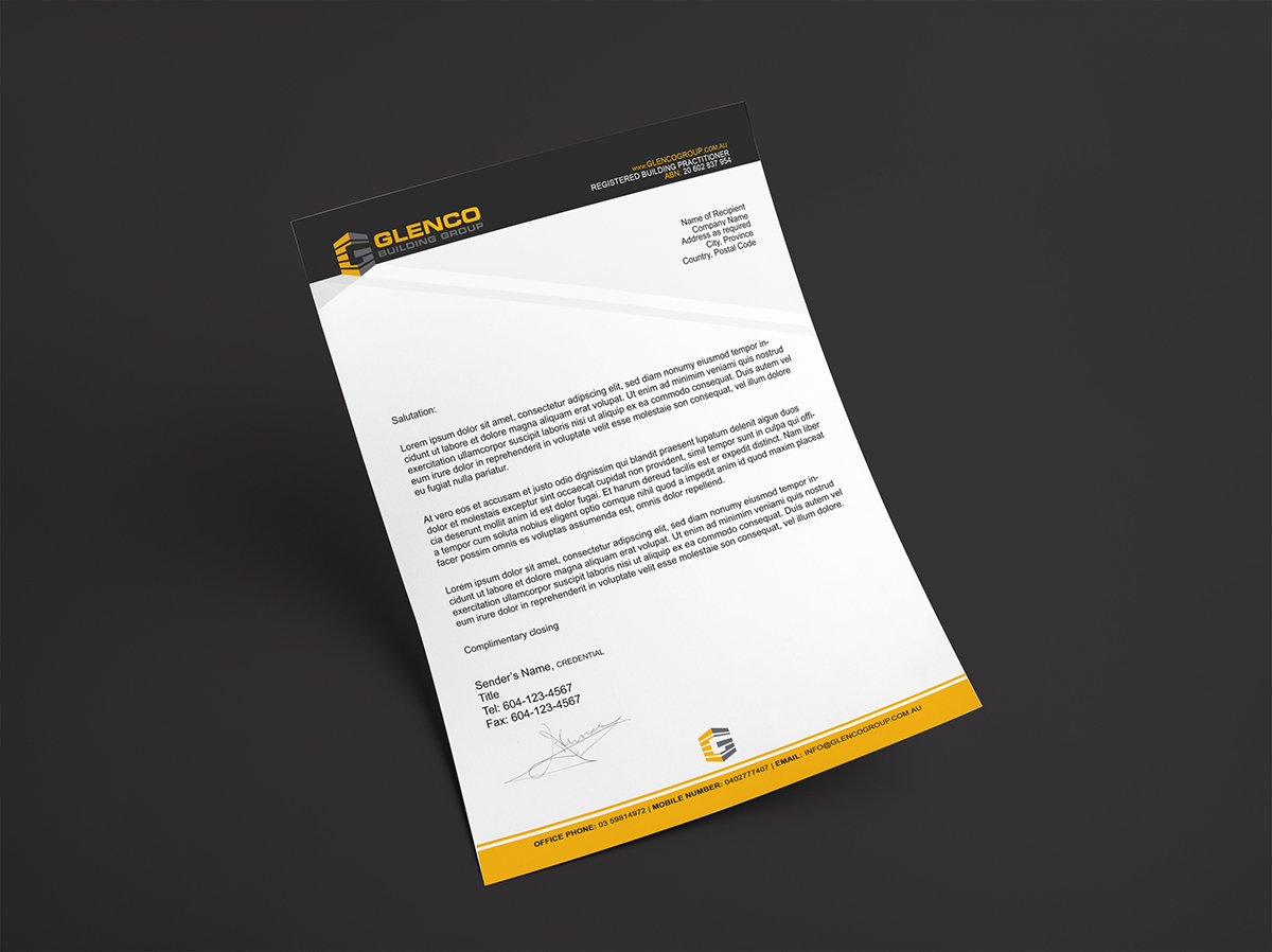 Letterhead Design by Miroslav Z. for this project | Design #6390992