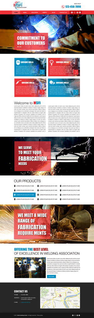 Diseño Web por Anooshaa para ICELANDIC WELDING ASSOCIATION | Diseño: #6466788
