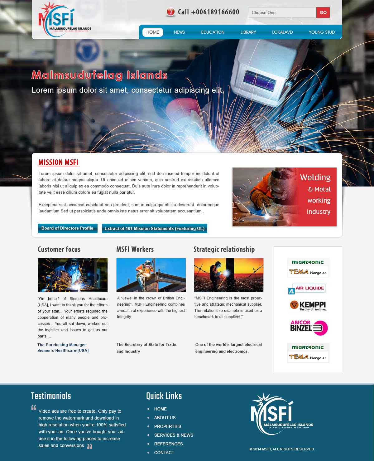 Web Design by webxvision for ICELANDIC WELDING ASSOCIATION | Design #6481695