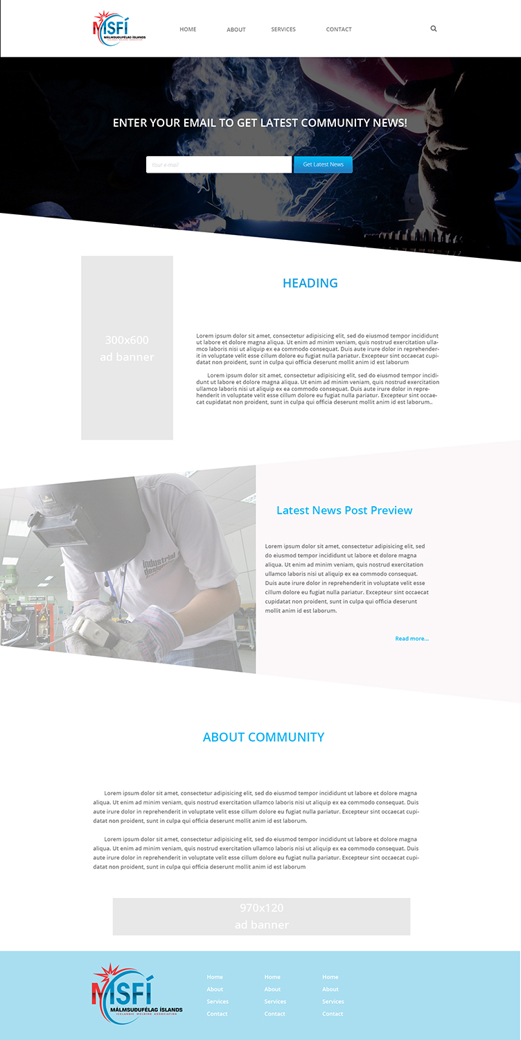Web Design by dii for ICELANDIC WELDING ASSOCIATION | Design #6451483