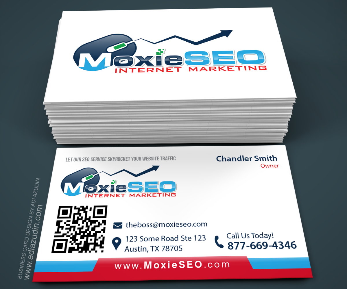 Business Card Design by adiazudin for Moxie SEO | Design #6393140