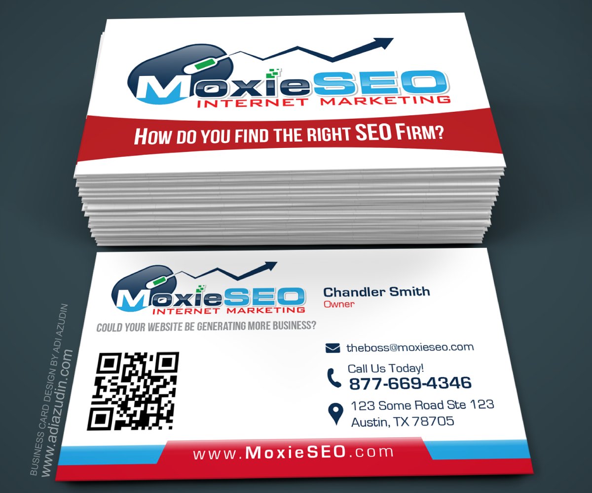 Business Card Design by adiazudin for Moxie SEO | Design #6403269