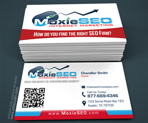 Business Card Design by adiazudin for Moxie SEO | Design: #6403269