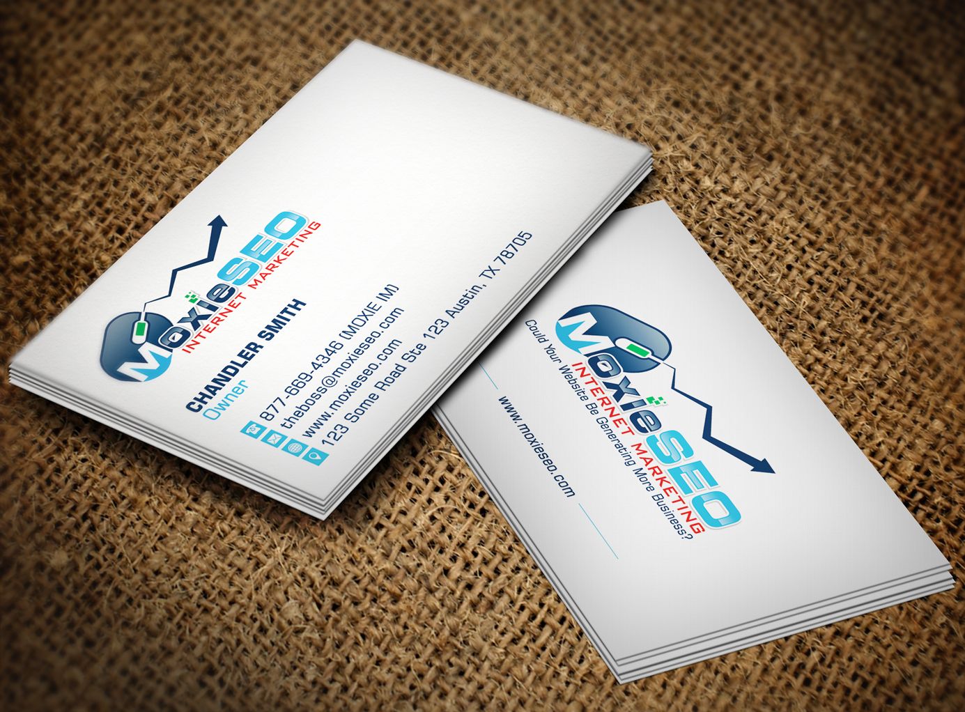 Business Card Design by Lanka Ama for Moxie SEO | Design #6395317