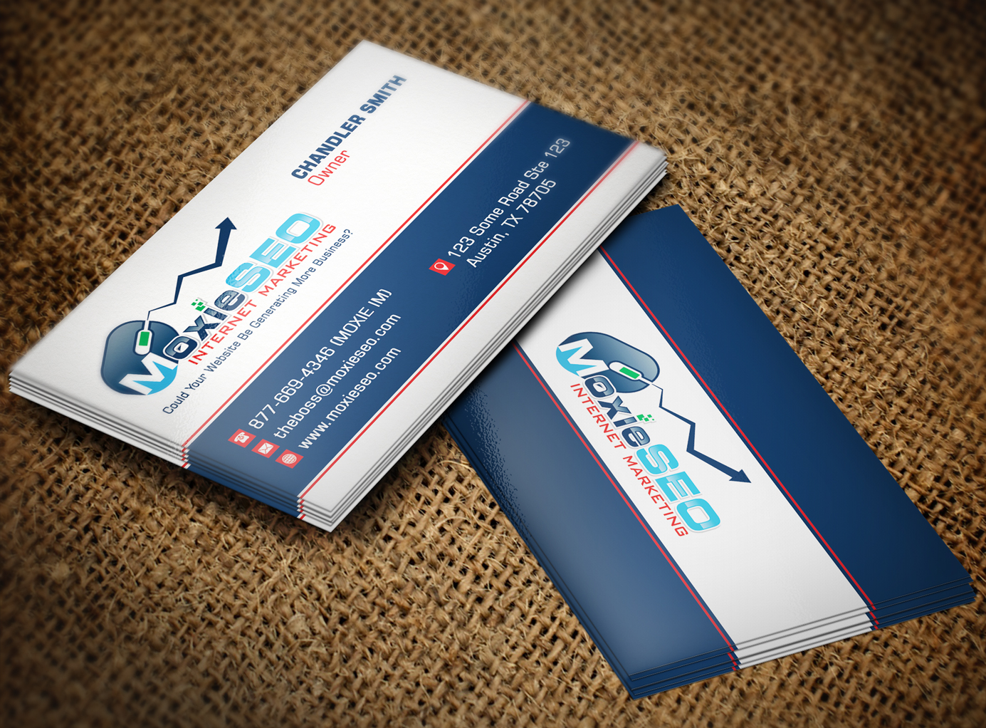 Business Card Design by Lanka Ama for Moxie SEO | Design #6395338