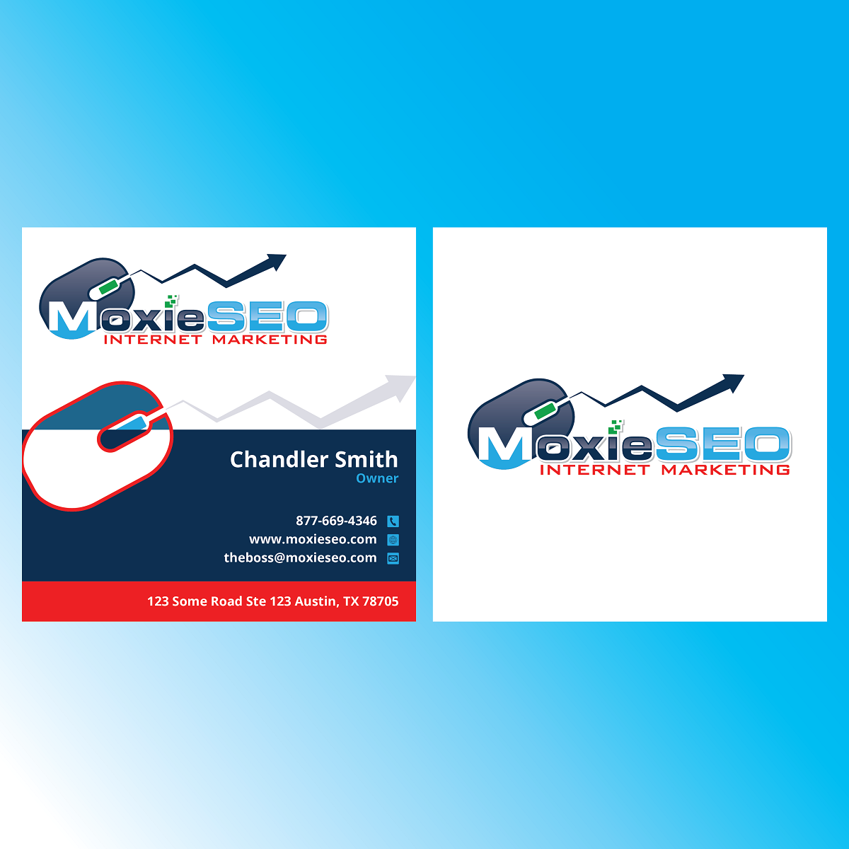 Business Card Design by Verified artistry (Design garden) for Moxie SEO | Design #6419100