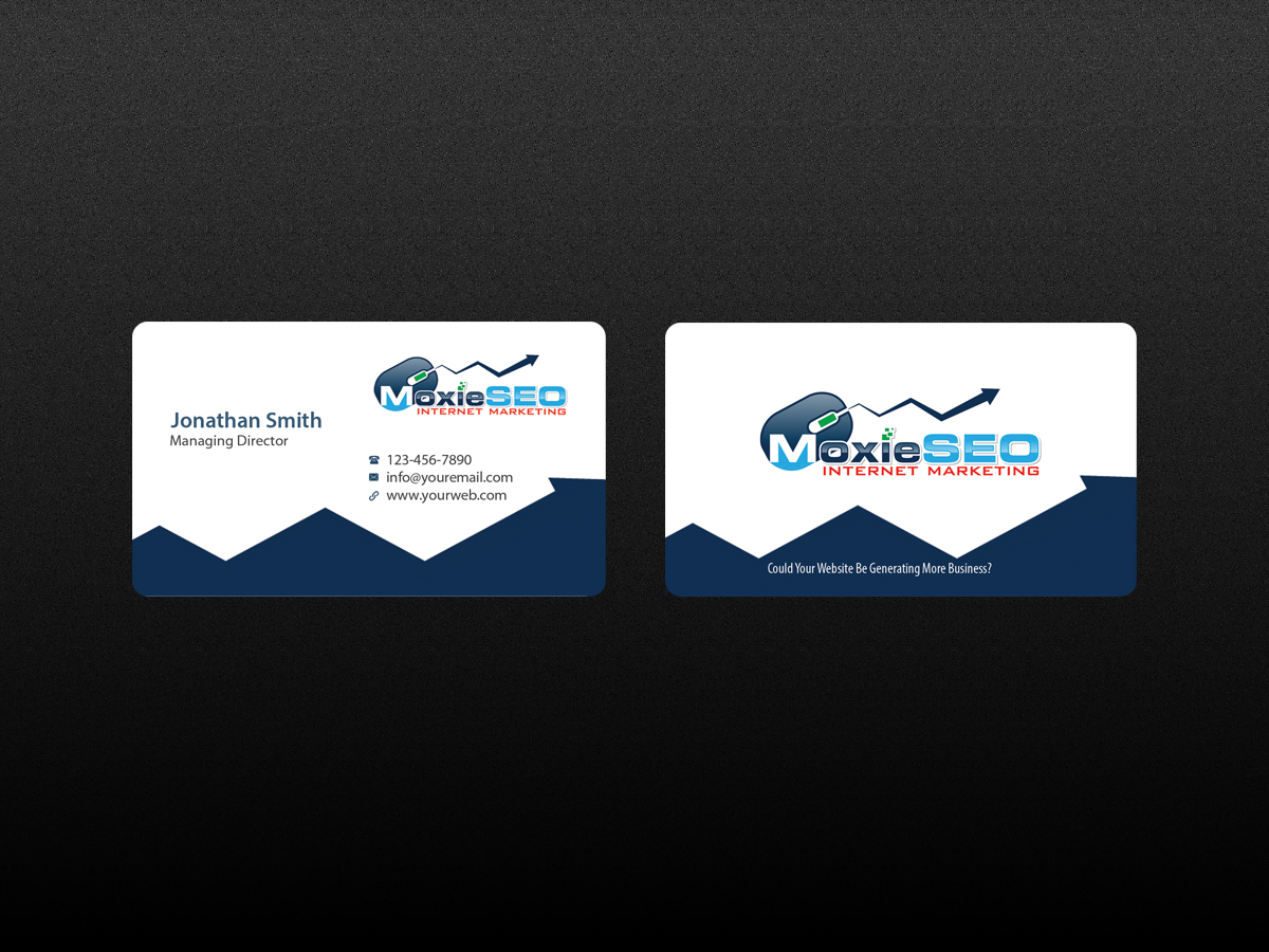 Business Card Design by Creations Box 2015 for Moxie SEO | Design #6401067