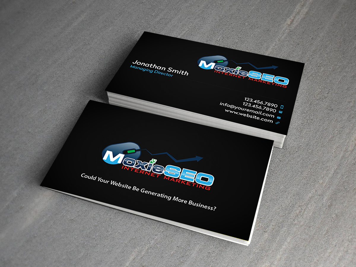 Business Card Design by Creations Box 2015 for Moxie SEO | Design #6401081