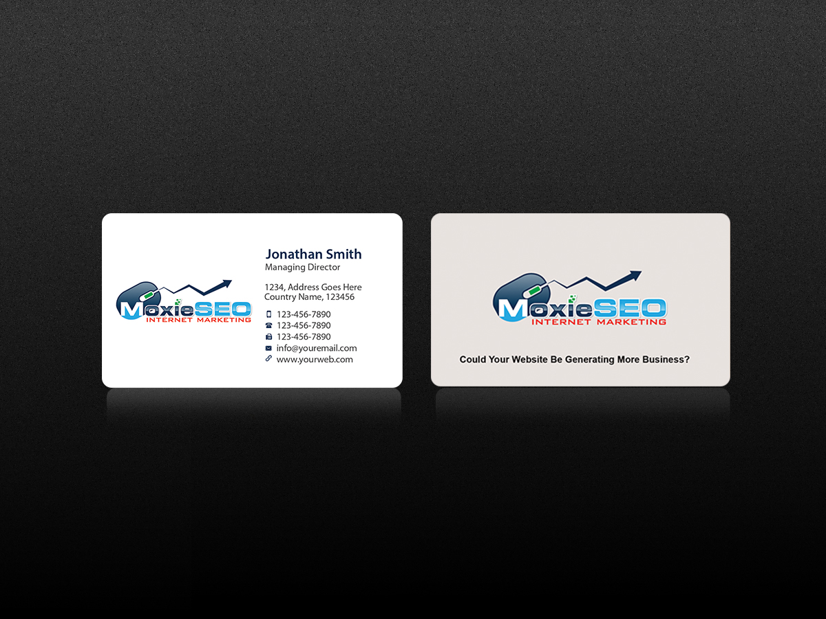 Business Card Design by Creations Box 2015 for Moxie SEO | Design #6401085