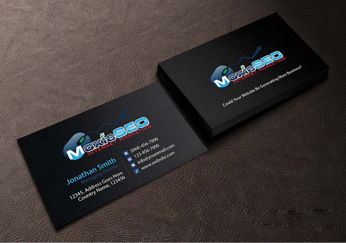 Business Card Design by Creations Box 2015 for Moxie SEO | Design #6401090