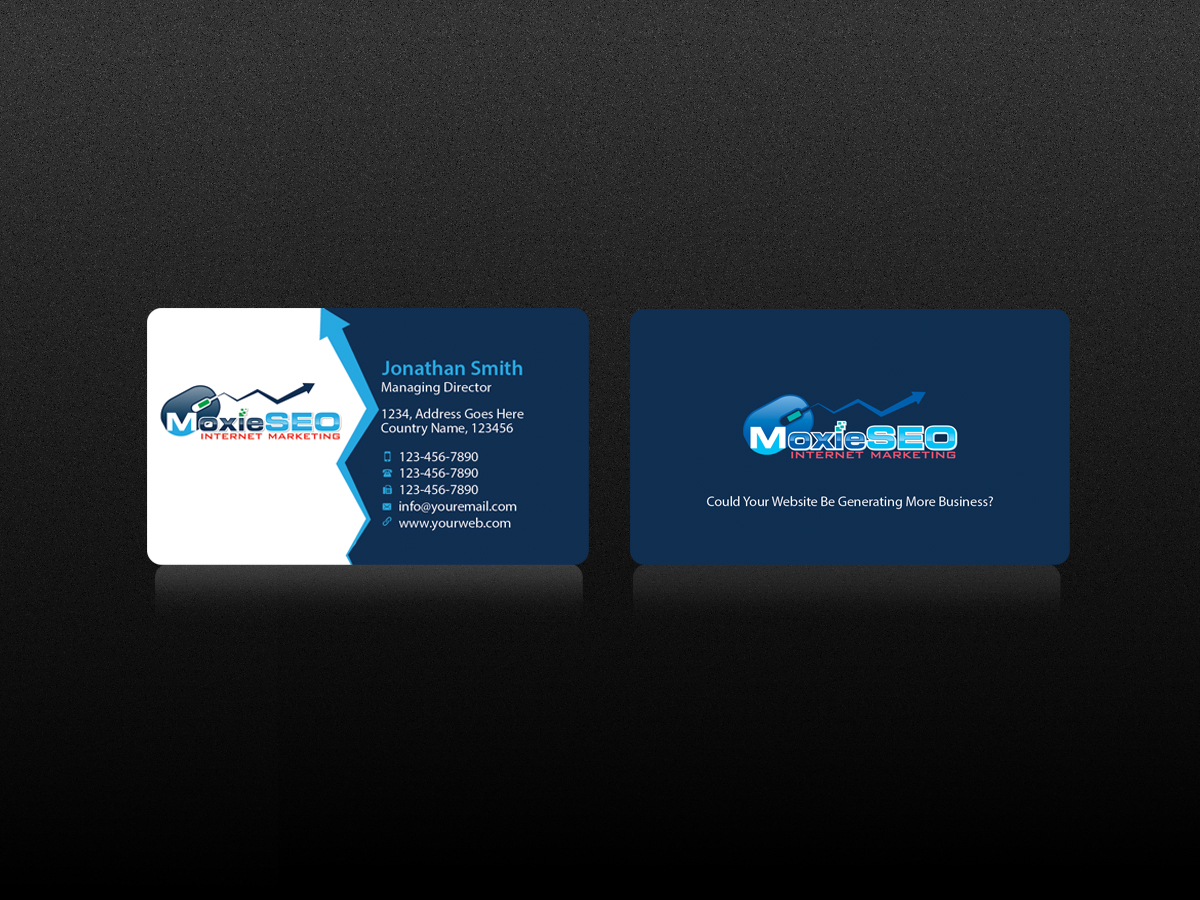 Business Card Design by Creations Box 2015 for Moxie SEO | Design #6401138