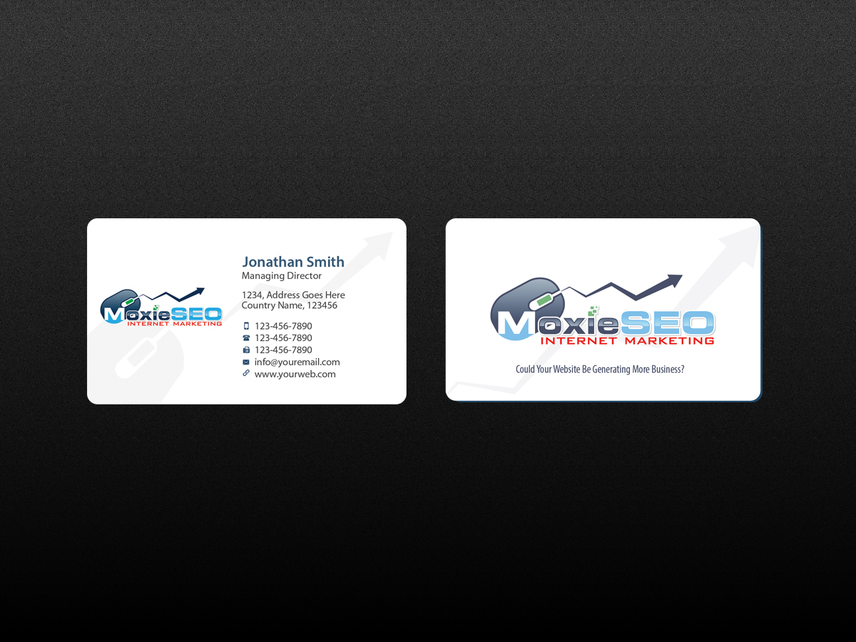 Business Card Design by Creations Box 2015 for Moxie SEO | Design #6421276
