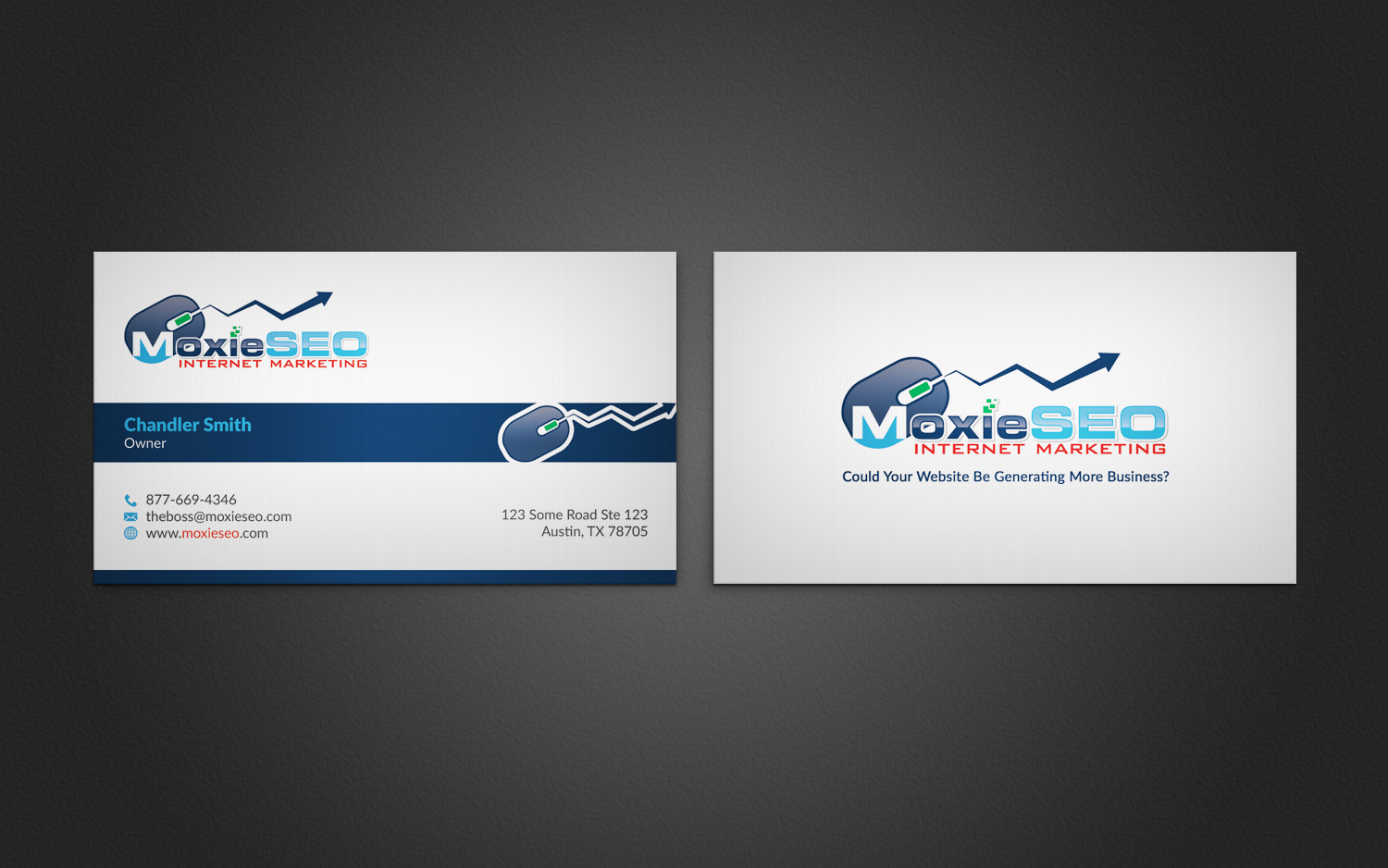 Business Card Design by upwork for Moxie SEO | Design #6412229