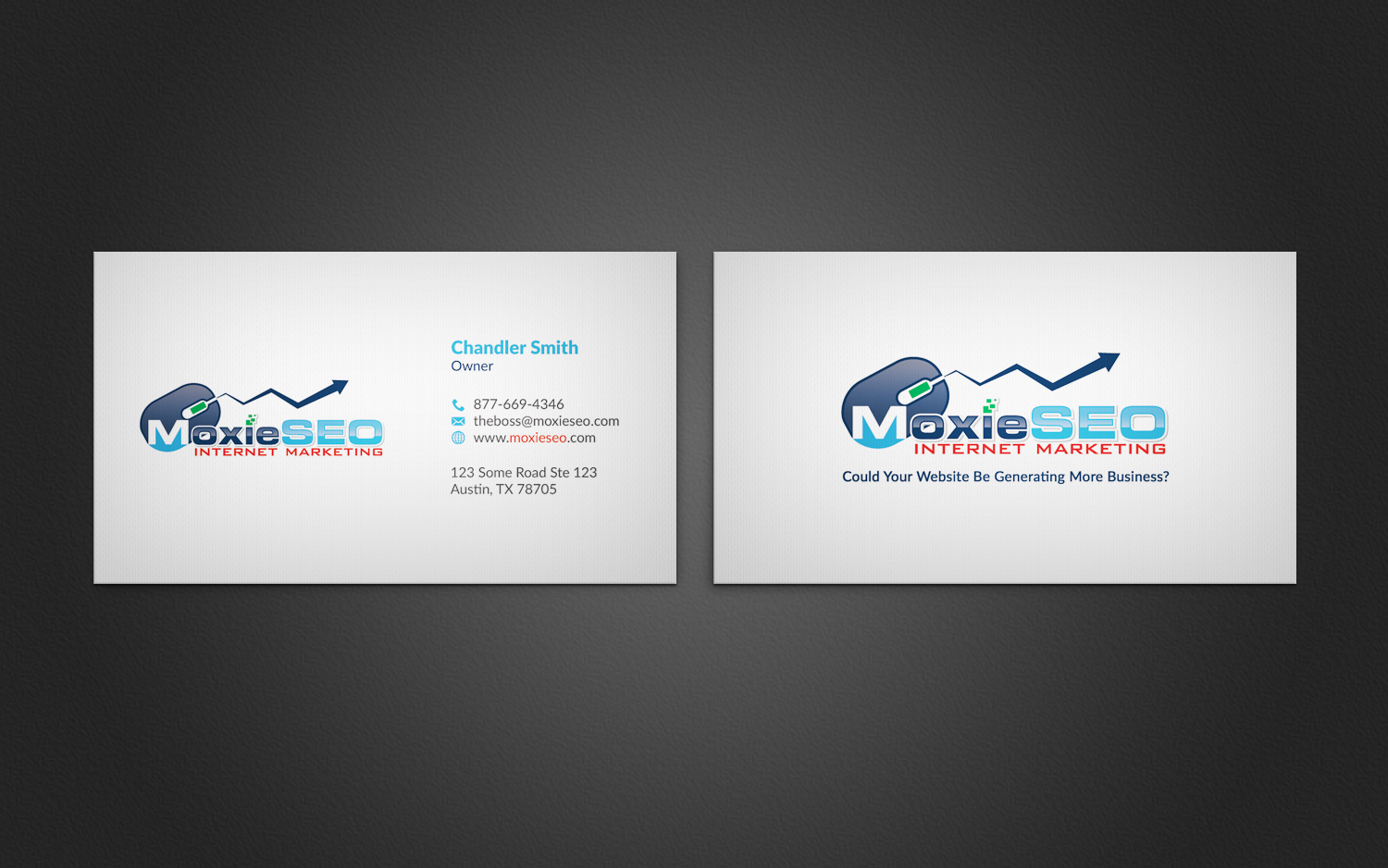 Business Card Design by upwork for Moxie SEO | Design #6412354
