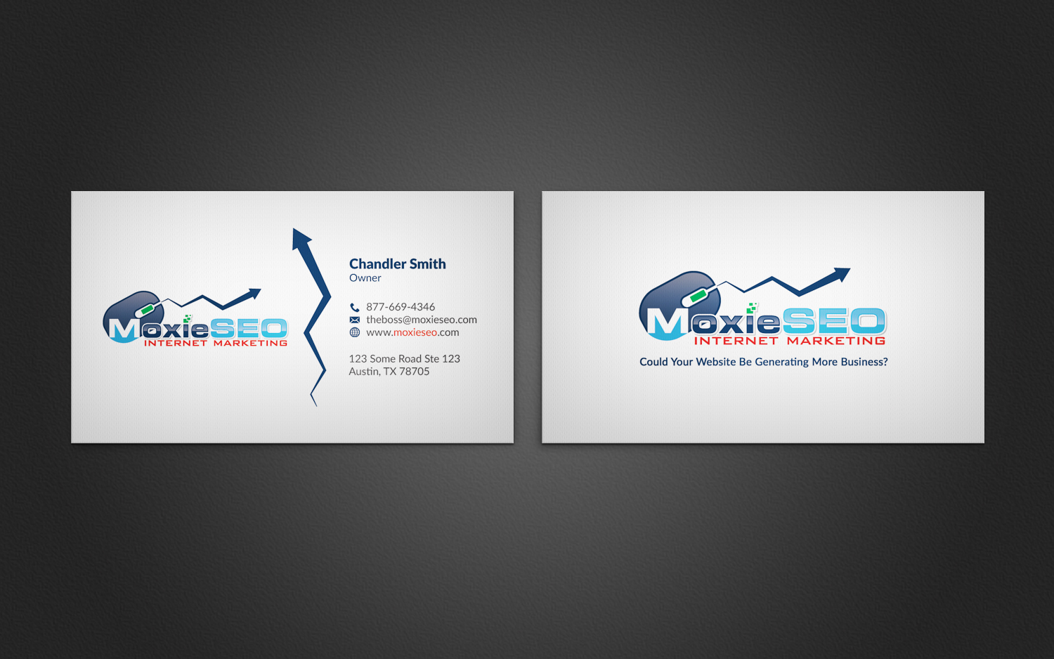 Business Card Design by upwork for Moxie SEO | Design #6412389