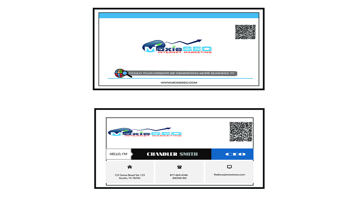 Diseño de Tarjeta de Presentación por Rushi para Moxie SEO | Diseño #6397865
