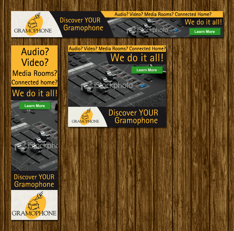 Banner Ad Design by Levardos for Gramophone | Design #1771367